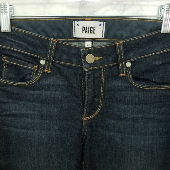 paige dark blue wash jeans size 27 [AB13] - Picture 2 of 6